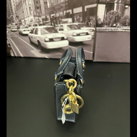Coach Denim cherry bag charm - Picture 3 of 3